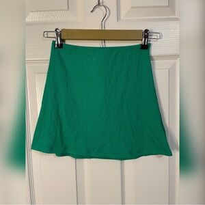 NWT size 0 XS Princess Polly Green A-Line Mini Skirt